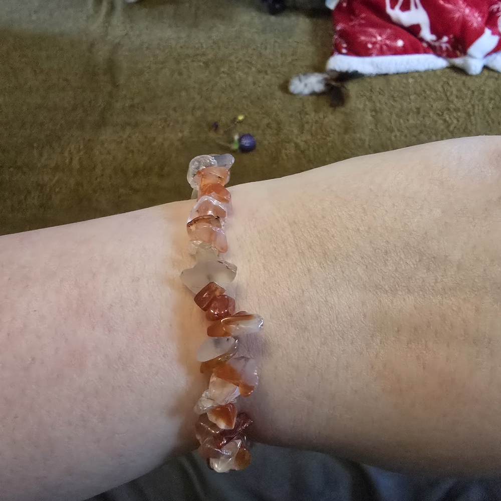 Multi-Color Gemstone Chip Bracelets Set - Picture 4 of 8